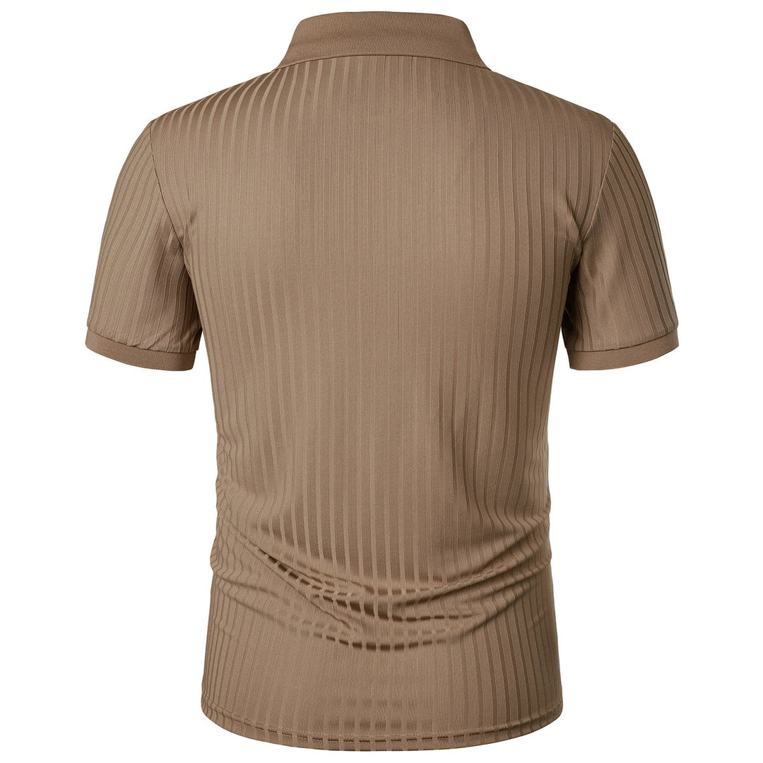 Behagelig & stilfuld åndbar herrepoloshirt med knapslå – Nevan