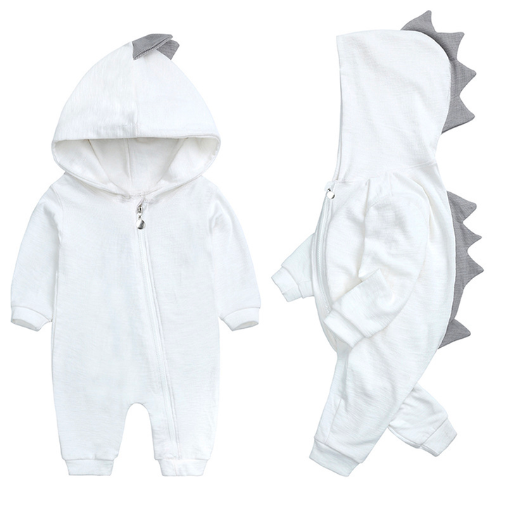 Sød baby-onesie med dinosaur-hætte - DinoDream Onesie