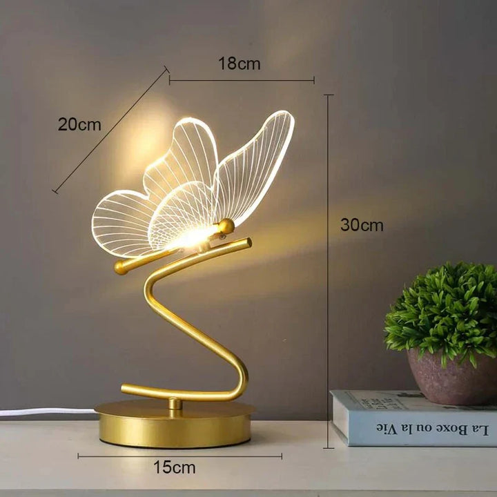 Luksus Sommerfugl LED-bordlampe - ButterflyLuxe