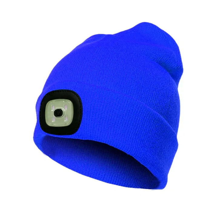 Varm LED-beaniehue med lys - Robin