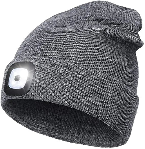 Varm LED-beaniehue med lys - Robin