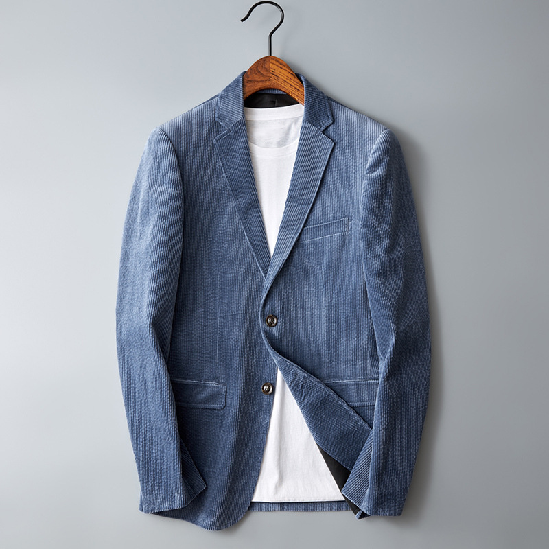 Smart herreblazer i ribfløjl - Vincent