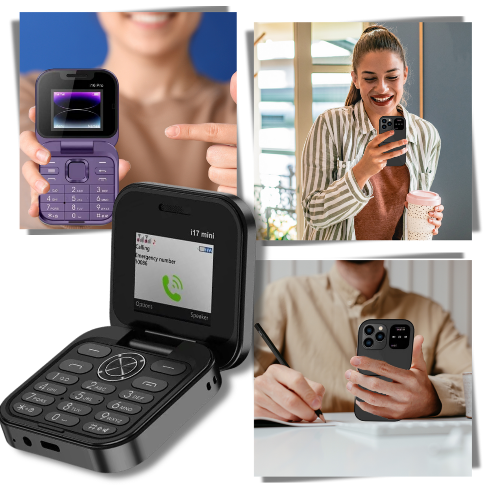 Kompakt klaptelefon Dual SIM – FlexFold