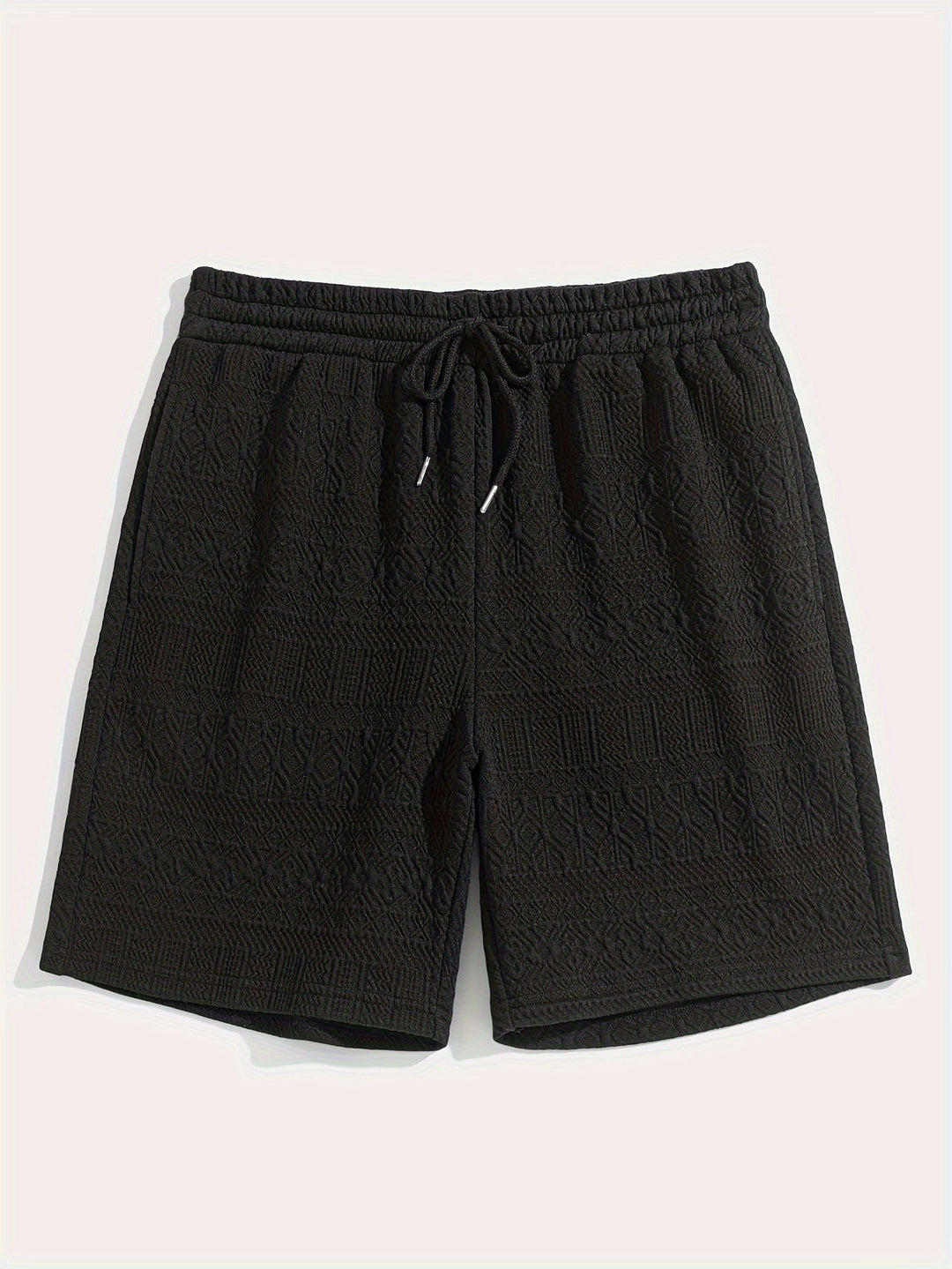Sommershorts til mænd, basic look med snøre for komfort - Finn