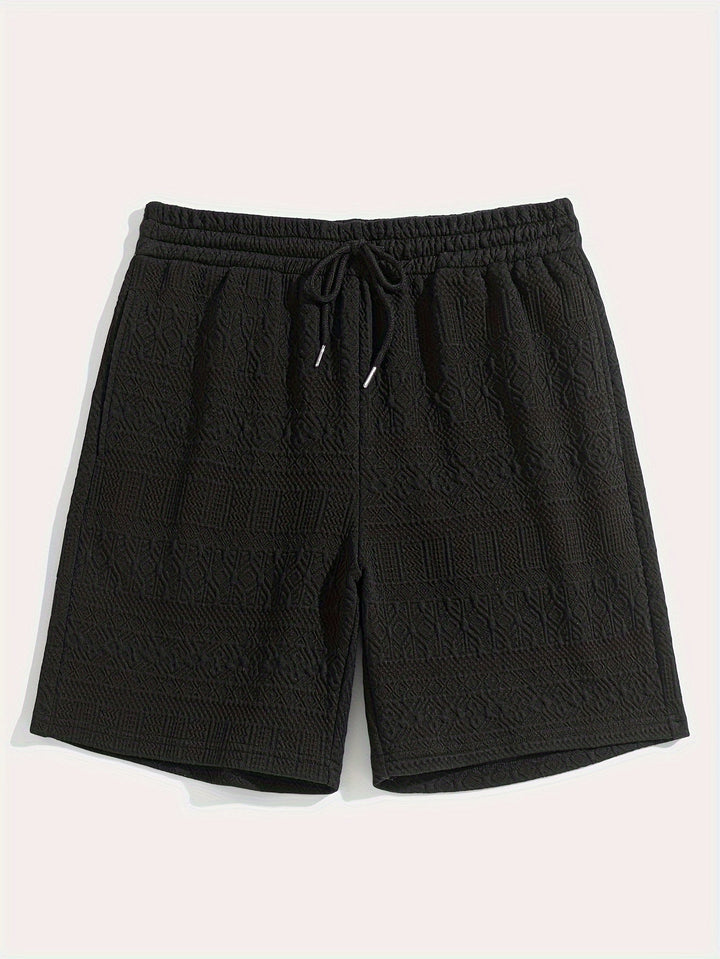 Sommershorts til mænd, basic look med snøre for komfort - Finn