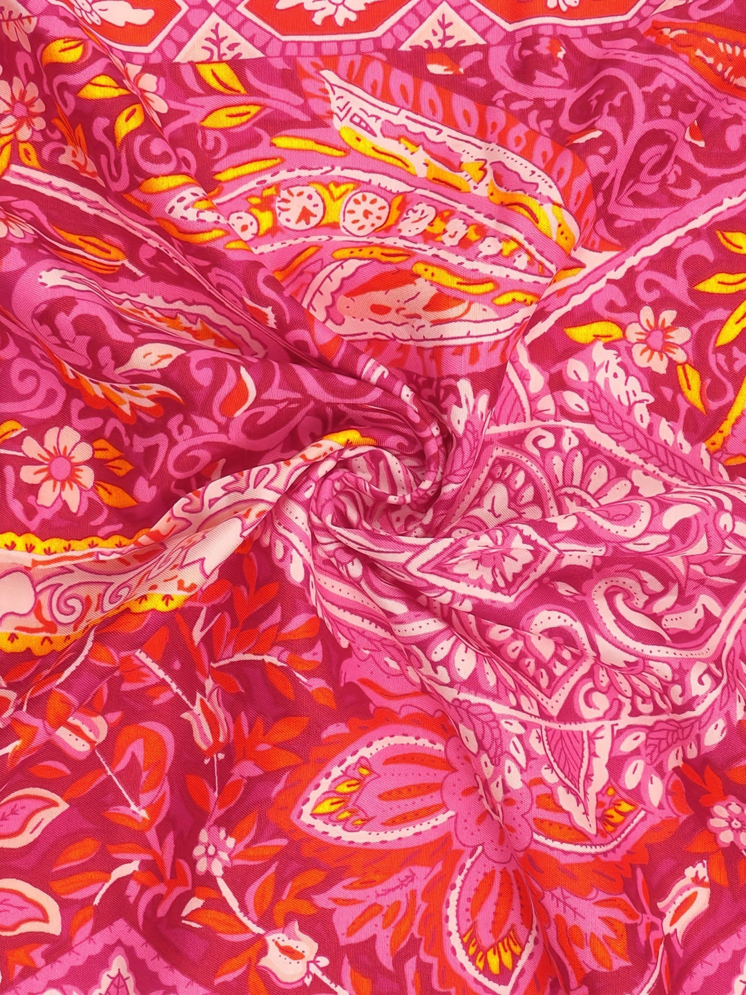 Off-Shoulder-bluse med geometrisk print – Noémie