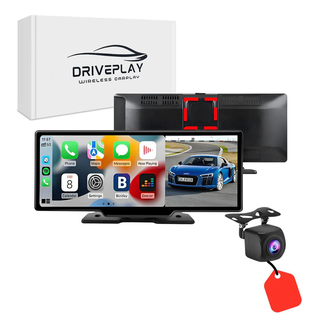 DrivePlay Pro 2+ – CarPlay & Android Auto skærm – VisionX