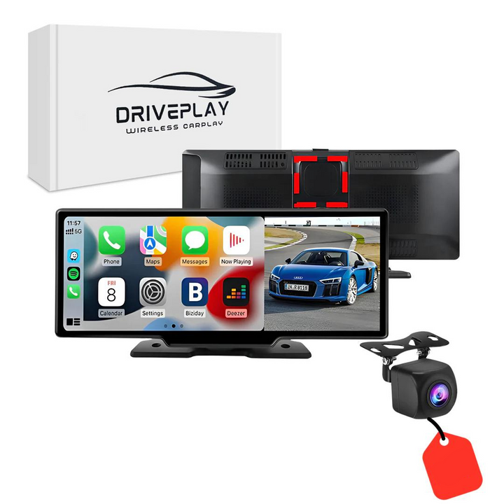DrivePlay Pro 2+ – CarPlay & Android Auto skærm – VisionX