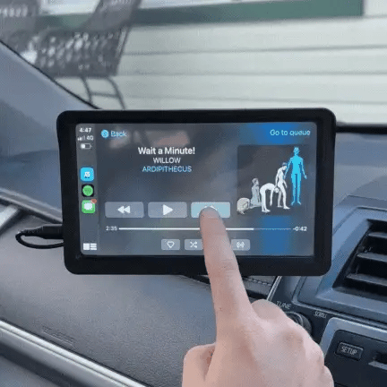 DrivePlay Pro 2+ – CarPlay & Android Auto skærm – VisionX