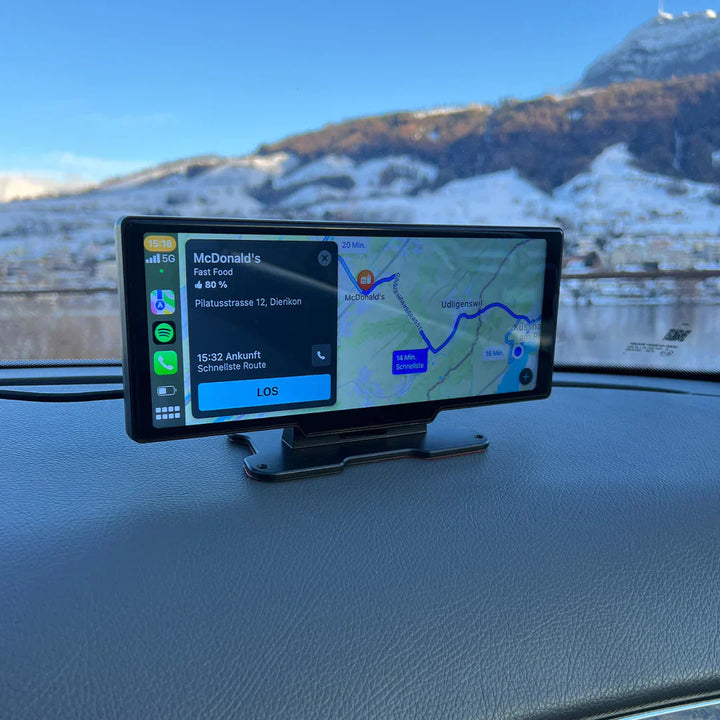 DrivePlay Pro 2+ – CarPlay & Android Auto skærm – VisionX