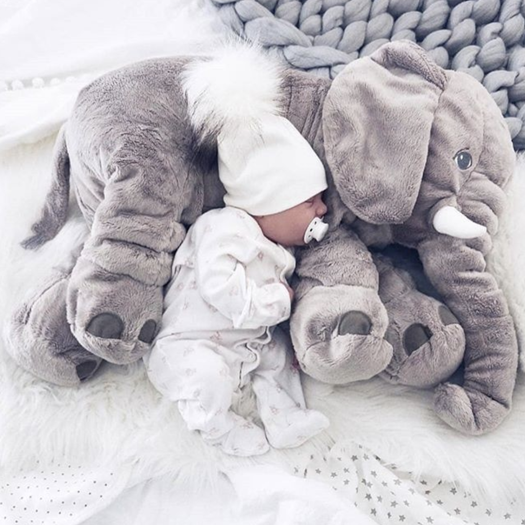 Plyselefant Krammepude - Cuddlephant