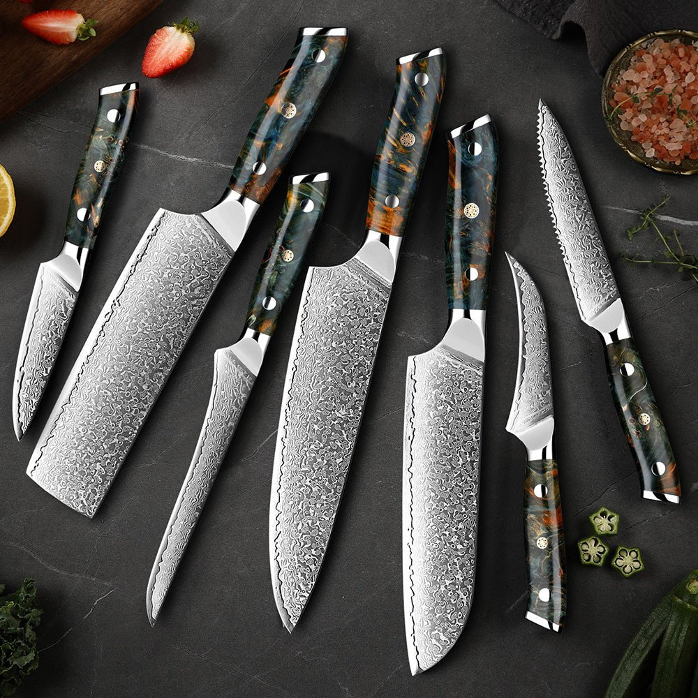 Japansk damaskusknivsæt – KairoBlade