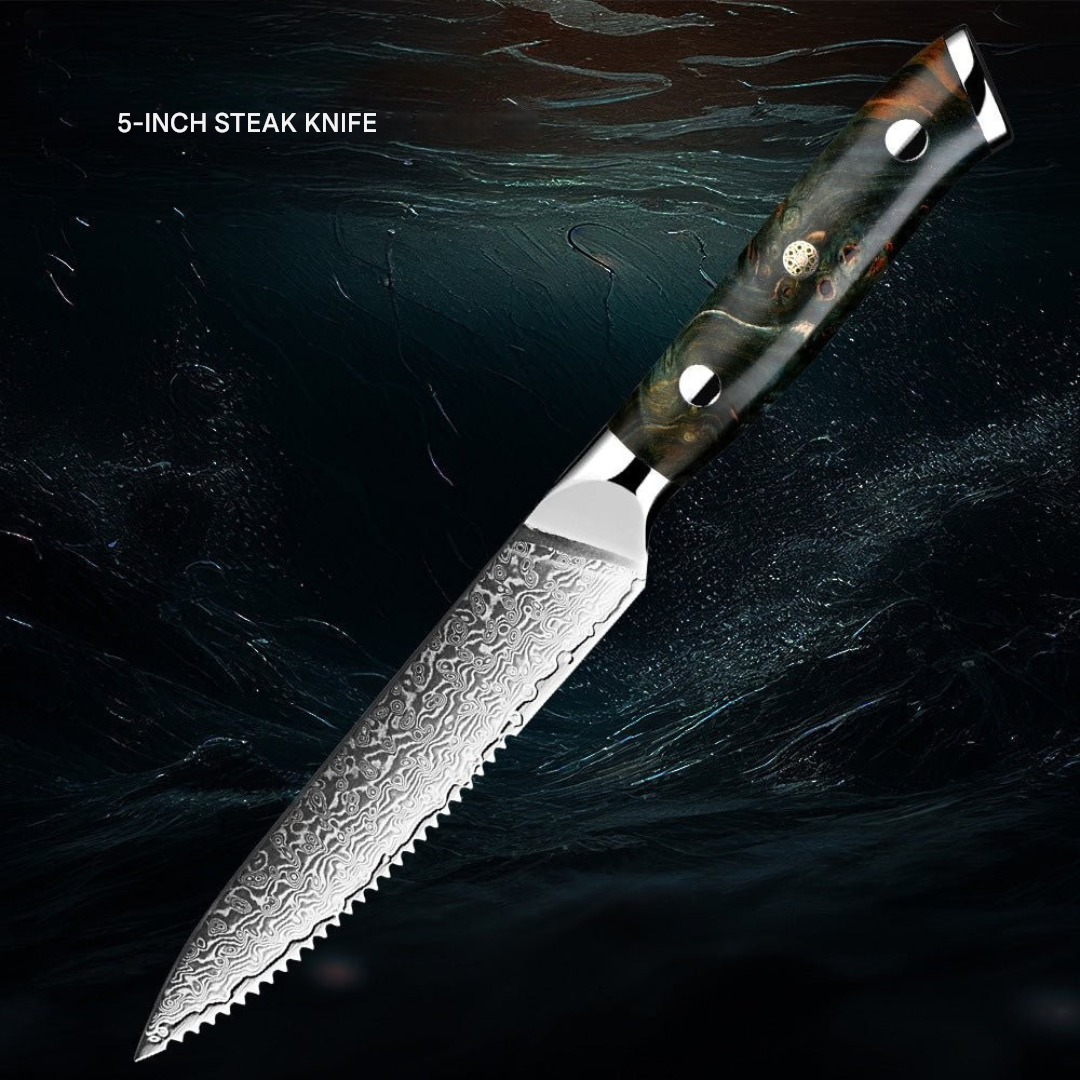 Japansk damaskusknivsæt – KairoBlade