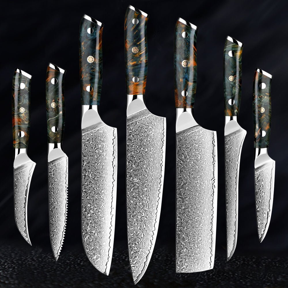 Japansk damaskusknivsæt – KairoBlade