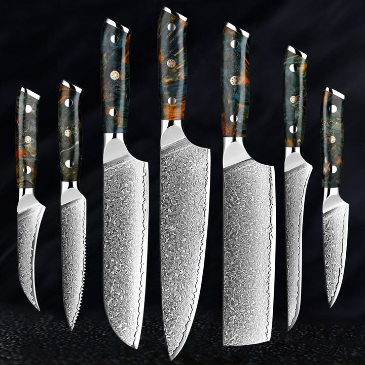 Japansk damaskusknivsæt – KairoBlade