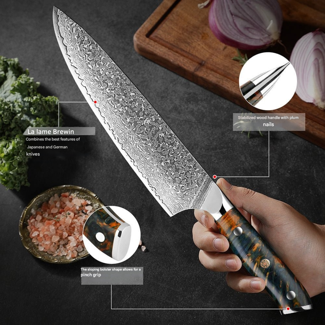 Japansk damaskusknivsæt – KairoBlade