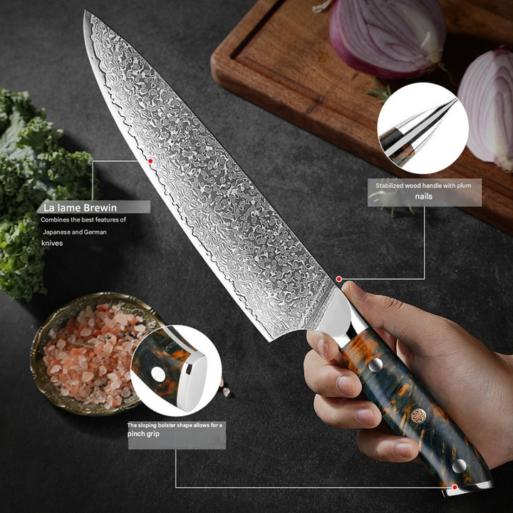 Japansk damaskusknivsæt – KairoBlade