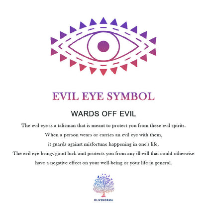 Böser Blick Symbol, Schutzamulett, violett, spirituell, Glücksbringer, Olivenorma.