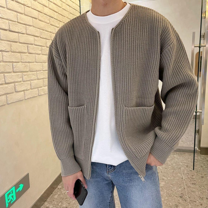 Herrer cardigan med moderne pasform – Conner