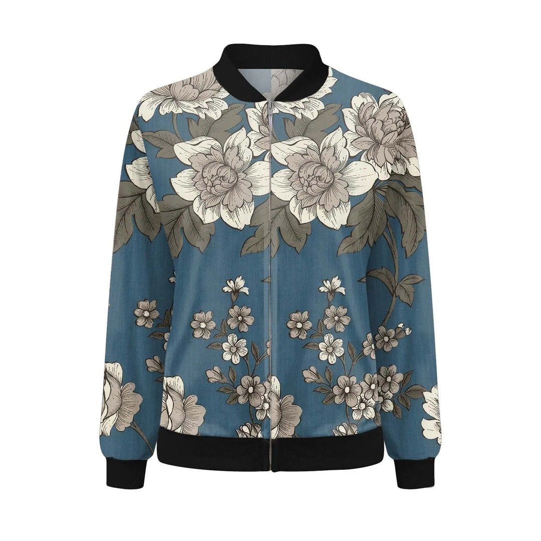Dame-sommerjakke med fint blomsterprint – Fiora