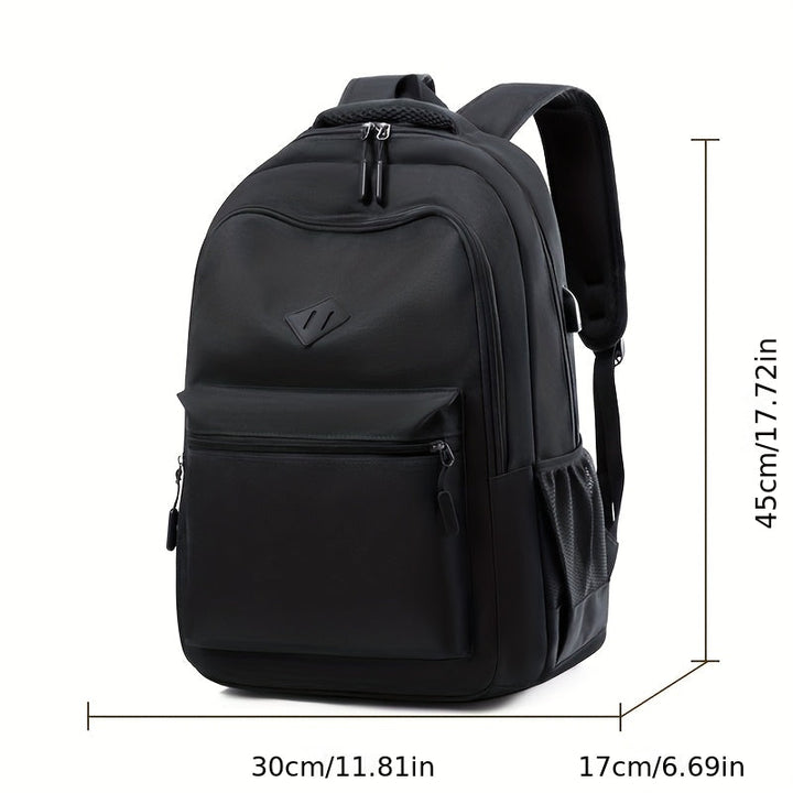 Urban School Backpack - Water-Resistant with Bottle Pocket 6