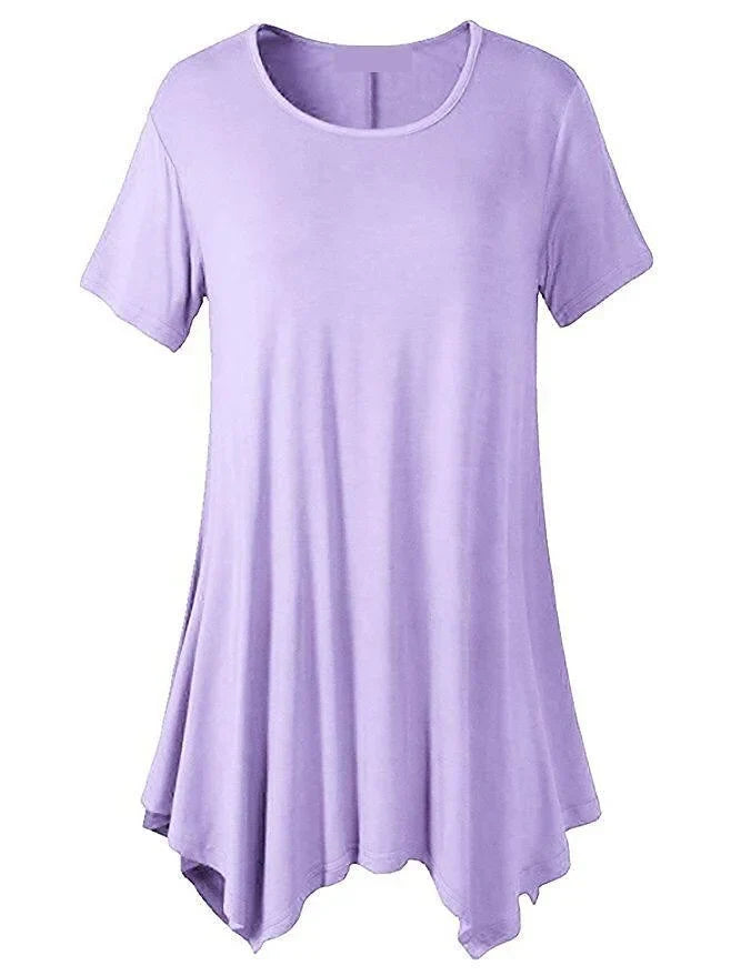 Loose Fit Dame T-shirt med Korte Ærmer – Taryn
