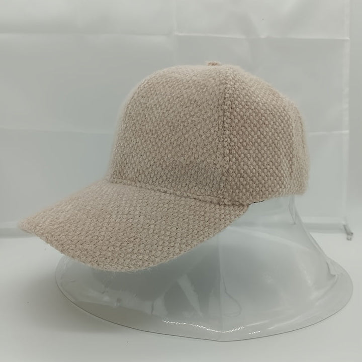 Varm dame baseballcap med imiteret pels til efterår og vinter – Lorena