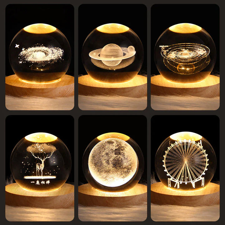 3D krystal stemningsbelysning - GlowCryst