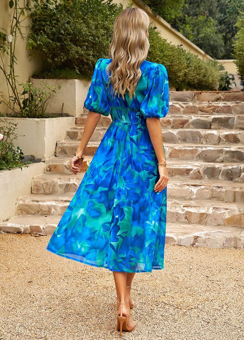 Sommerkjole med V-hals – Sophie