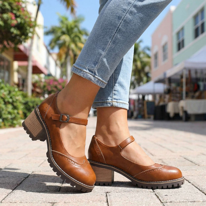 Vintage Mary Jane Shoes for Women with Adjustable Strap 5