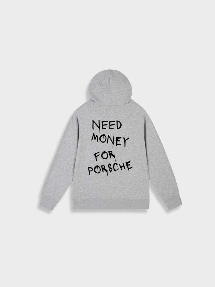 Oversized herre-hoodie med print - Noah