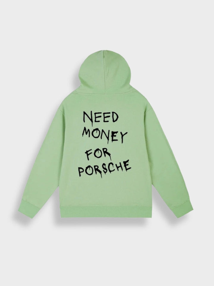 Oversized herre-hoodie med print - Noah
