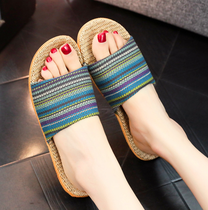 Farverige boho-strandsandaler til damer – Livia