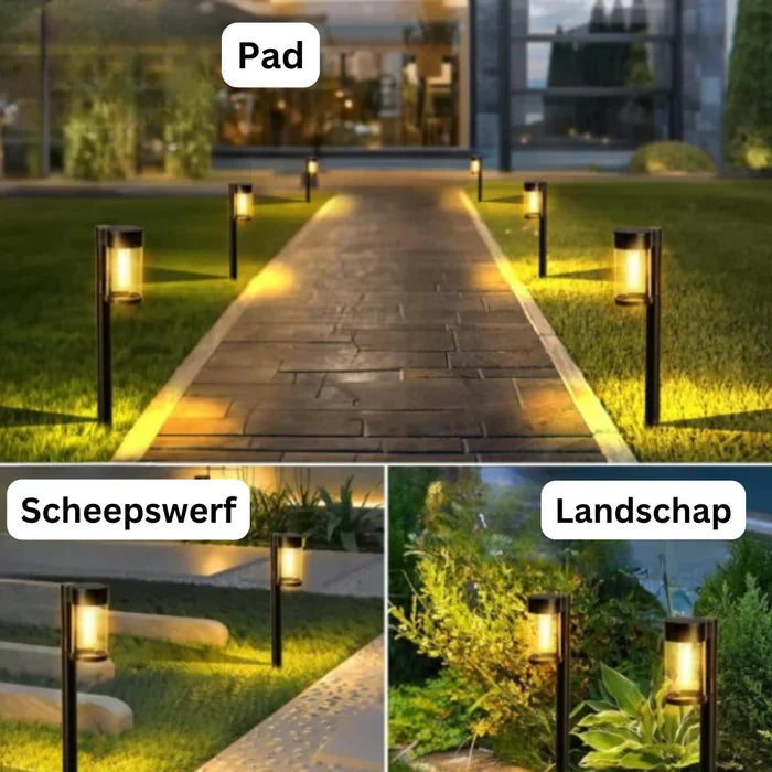 Moderne & Luksuriøs Stibelysning drevet af solenergi - LumiPath
