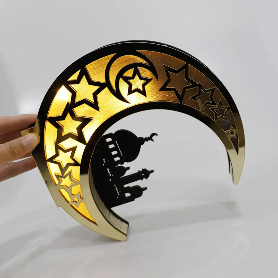 Festlig måneformet LED-lampe - LunarShine