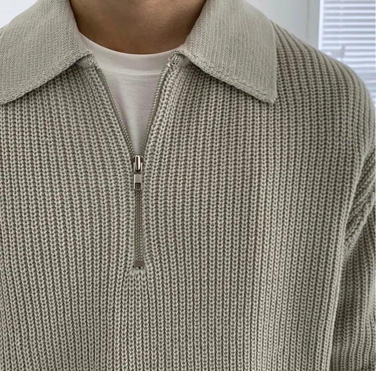 Klassisk lynlåset herresweater - Wellington