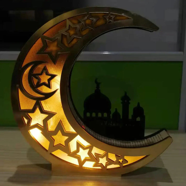 Festlig måneformet LED-lampe - LunarShine