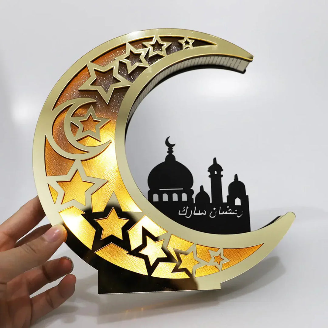 Festlig måneformet LED-lampe - LunarShine