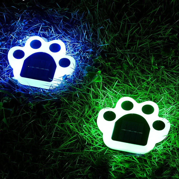 Trådløs solcelledrevet havebelysning med poteaftryk - PawsGlow
