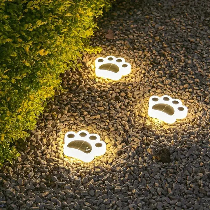 Trådløs solcelledrevet havebelysning med poteaftryk - PawsGlow