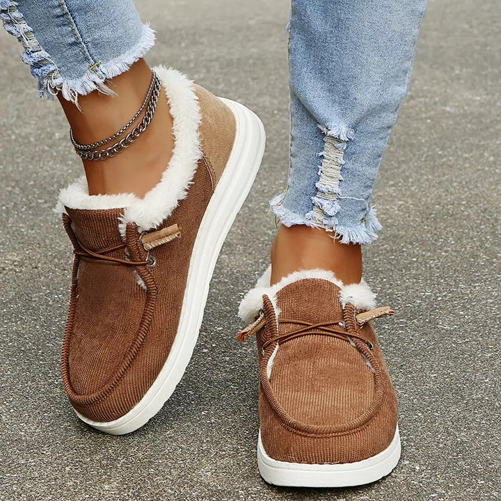 Dame Slip-On vinterstøvler med pelsfôr – Maren