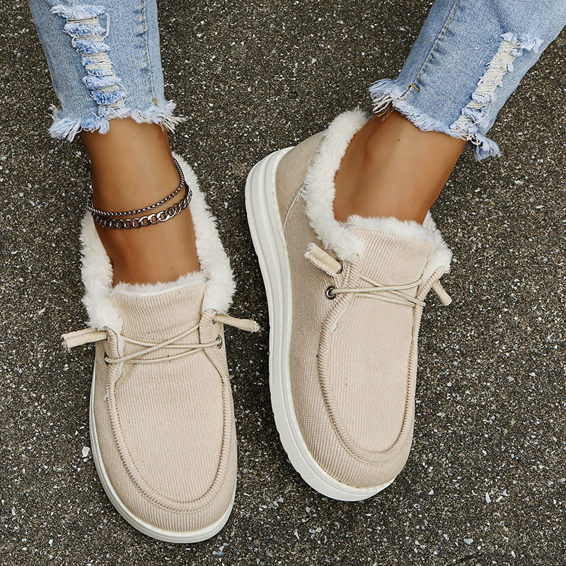 Dame Slip-On vinterstøvler med pelsfôr – Maren