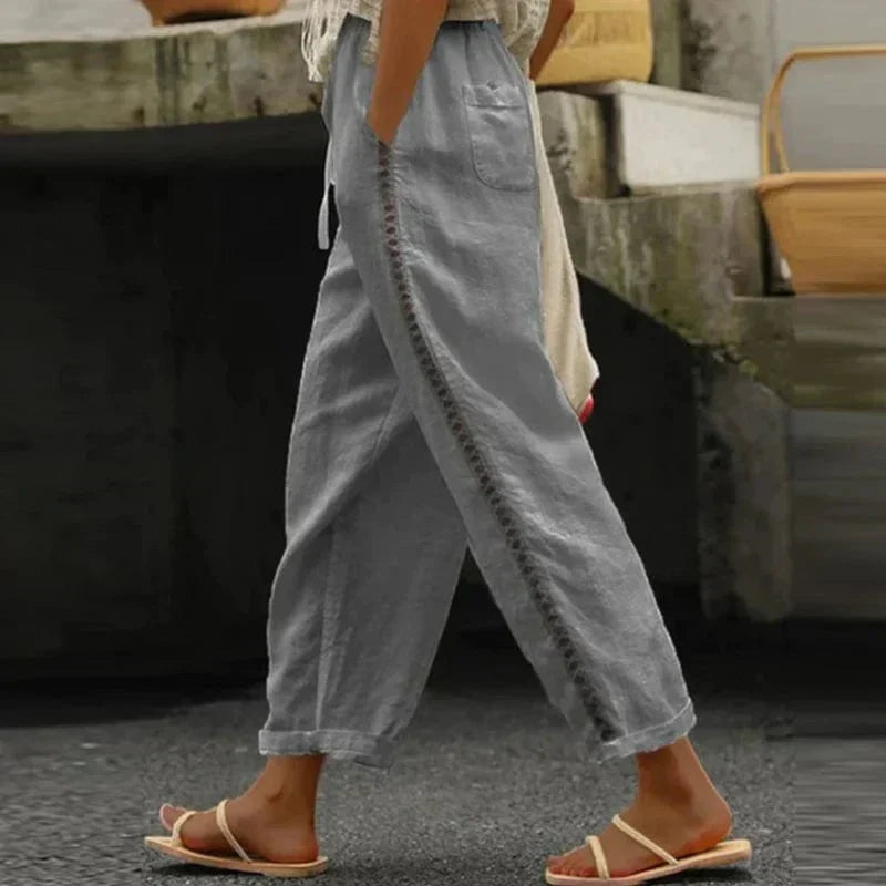 Boho Dame Sommerbukser med Print – Solea
