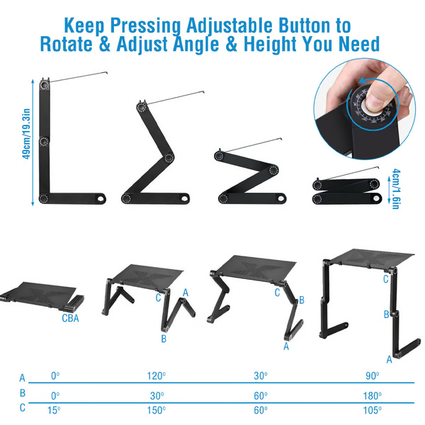 360° ergonomisk laptopstander - FlexStand