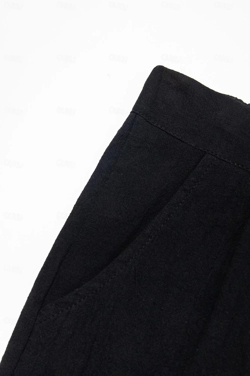 Stilfulde hør-bomulds herreshorts – Milan