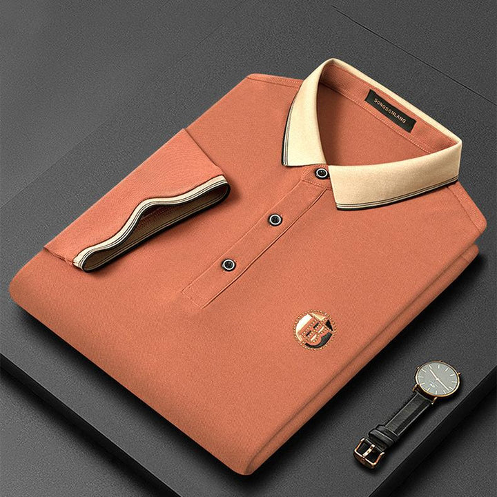 Stilfuld broderet poloshirt - Oliver