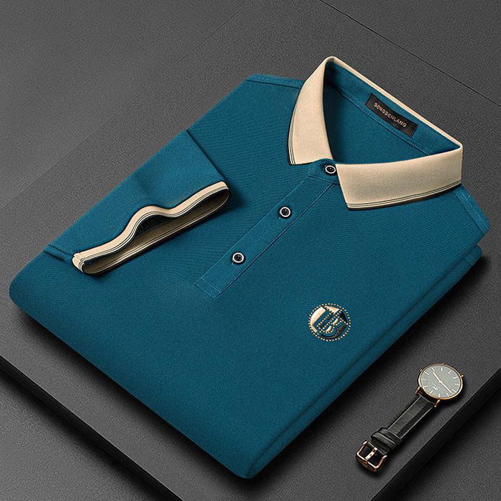 Stilfuld broderet poloshirt - Oliver