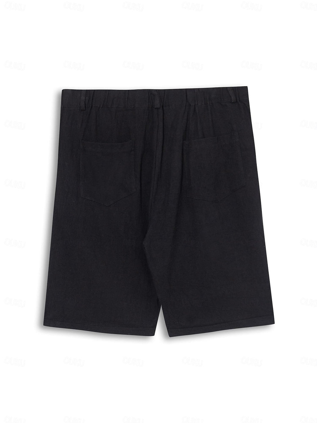 Stilfulde hør-bomulds herreshorts – Milan