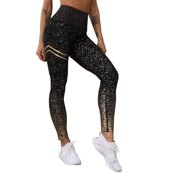 Højtaljede sportsleggings - lilla