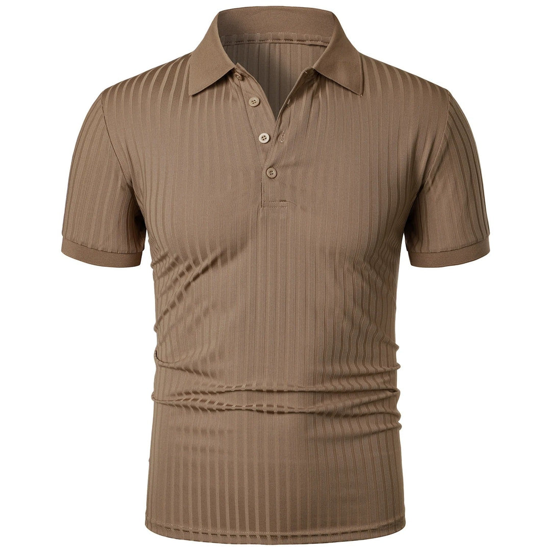 Behagelig & stilfuld åndbar herrepoloshirt med knapslå – Nevan
